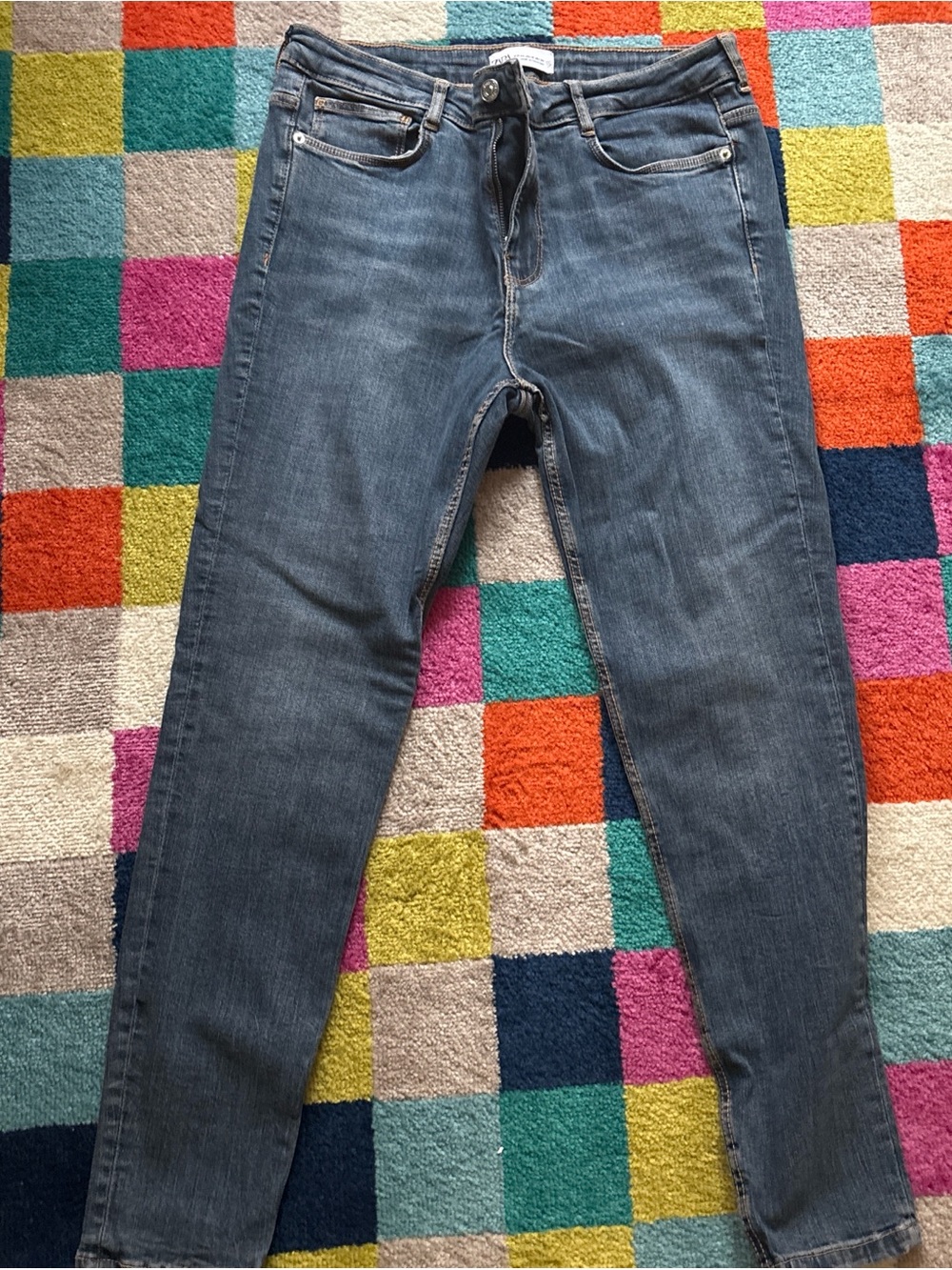 Zara Skinny Jeans in Medium Blue Wash